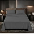 thumbnail image 1 of Superior Series Rayon Made from Bamboo Sheet Set - Wrinkle Free -Softer than Cotton- Deep Pockets - 3 Piece - 1 Fitted Sheet, 1 Flat, 1 Pillowcases Twin, Gray, 1 of 3