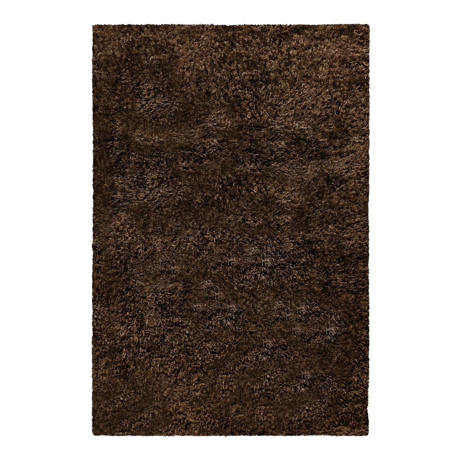 Superior Shag Boho Plush Indoor Area Rug, Cocoa, 4' x 6'