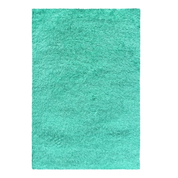 Superior Shag Boho Plush Indoor Area Rug, Ocean Blue, 3' x 5'