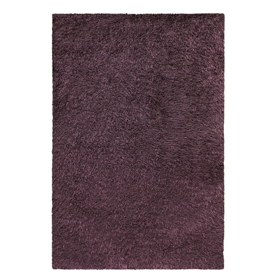 Superior Shag Boho Plush Indoor Area Rug, Purple, 8' x 10'