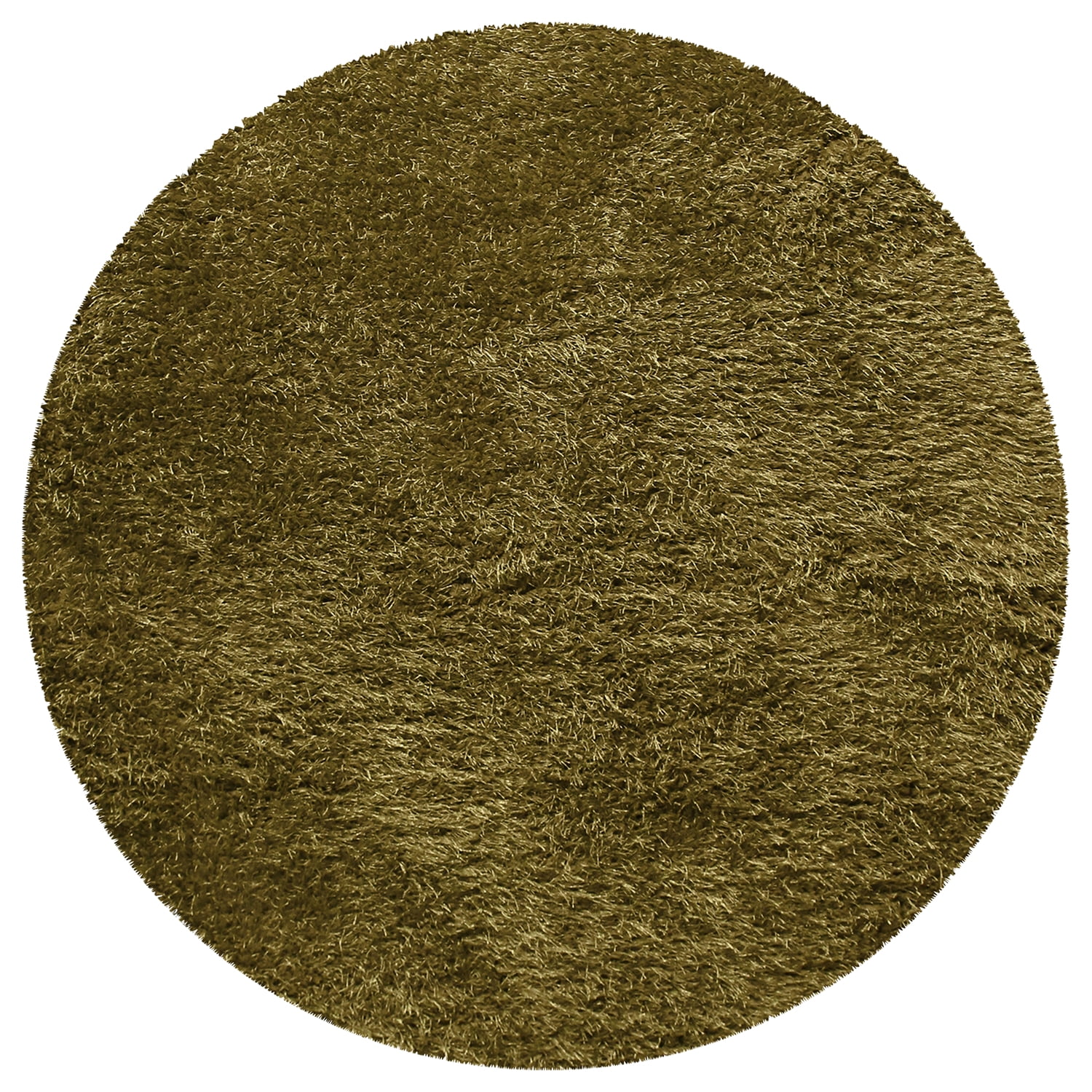 Superior Shag Boho Plush Indoor Area Rug, Sage, 4' Round