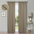thumbnail image 1 of Superior Shimmer Blackout Curtains, Grommet Header, Set of 2, 42" X 96", Olive Green, 1 of 7
