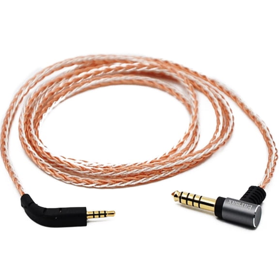 Superior Signal Transmission 4FT Silver-Plated Balanced Audio Cable for B&W Bowers & Wilkins P7 Headphones