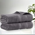 thumbnail image 1 of Superior Smart Dry 2-Piece Zero Twist Soft Cotton Bath Sheet Set, Quick Dry Fade Resistant, Grey, 1 of 11