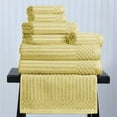 thumbnail image 1 of Superior Soho Ribbed Cotton 8-Piece Assorted Towel Set, Golden Mist, 1 of 9