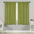 thumbnail image 1 of Superior Blackout Solid Light Filtering Back Tab Curtain Panel Set, 42"X 63", Sage, 1 of 9