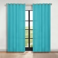 thumbnail image 1 of Superior Blackout Solid Light Filtering Grommet Curtain Panel Set, 70"x108", Aqua, 1 of 10