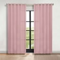 thumbnail image 1 of Superior Blackout Solid Light Filtering Grommet Curtain Panel Set, 70" x 108", Mauve chalk, 1 of 11