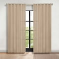 thumbnail image 1 of Superior Blackout Solid Light Filtering Grommet Curtain Panel Set, 70" x 108", Smoked Ash, 1 of 11