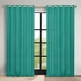 thumbnail image 1 of Superior Blackout Solid Light Filtering Grommet Curtain Panel Set, 70"X 84", Cerulean Blue, 1 of 11