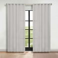 thumbnail image 1 of Superior Blackout Solid Light Filtering Grommet Curtain Panel Set, 70" x 96", Marshmellow, 1 of 11