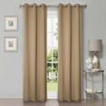thumbnail image 1 of Superior Blackout Solid Light Filtering Grommet Curtain Panel Set, 42"X 108", Smoked Ash, 1 of 10