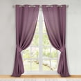 thumbnail image 1 of Superior Blackout Solid Light Filtering Grommet Curtain Panel Set, 46" x 108", Wisteria, 1 of 14