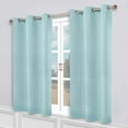 thumbnail image 1 of Superior Blackout Solid Light Filtering Grommet Curtain Panel Set, 52"X 63", Green Lily, 1 of 9