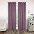 thumbnail image 1 of Superior Blackout Solid Light Filtering Grommet Curtain Panel Set, 52" x 84", Wisteria, 1 of 12
