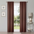 thumbnail image 1 of Superior Blackout Solid Light Filtering Rod pocket Curtain Panel Set, 26" x 84", Cappuccino, 1 of 9