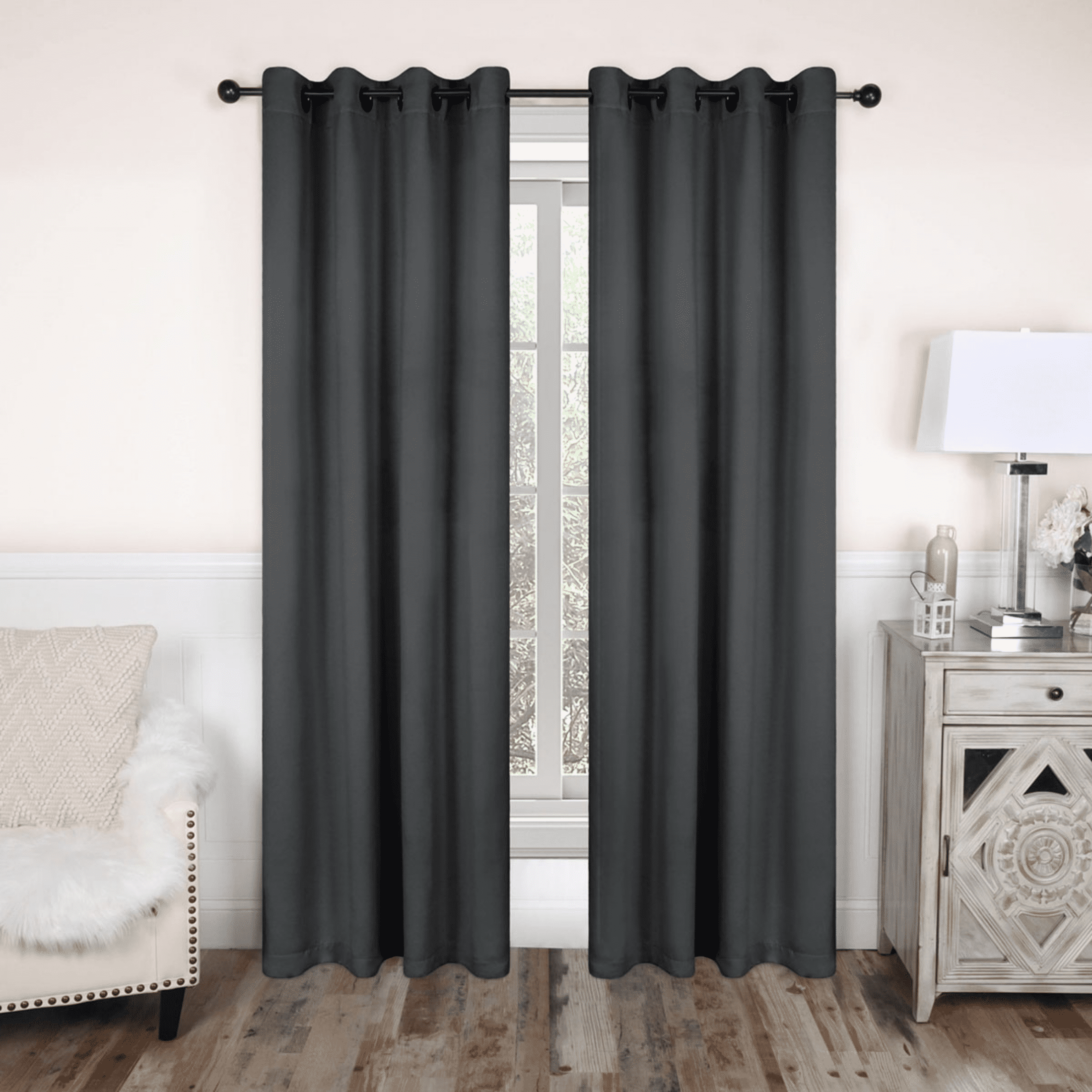 Superior Solid Room Darkening Curtain...