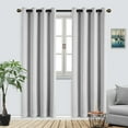 thumbnail image 1 of Superior Solid Blackout Curtain Set of 4, 52" x 84", Marshmallow, 1 of 7
