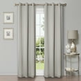 thumbnail image 1 of Superior Solid Blackout Curtain Set of 8, 42" x 108", Chrome, 1 of 10