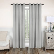 Superior Solid Blackout Curtain Set of 8, 52" x 96", Marshmallow