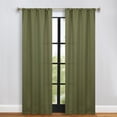 thumbnail image 1 of Superior Blackout Solid Light Filtering Rod pocket Curtain Panel Set, 36" x 84", Olive Green, 1 of 10