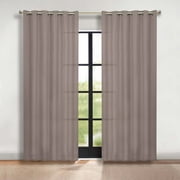 Superior Blackout Solid Light Filtering Grommet Curtain Panel Set, 70" x 108", Taupe