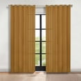 thumbnail image 1 of Superior Blackout Solid Light Filtering Grommet Curtain Panel Set, 70"x120", Caramel Brown, 1 of 8