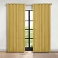 thumbnail image 1 of Superior Blackout Solid Light Filtering Grommet Curtain Panel Set, 70" x 84", Yellow Mustard, 1 of 8
