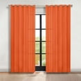 thumbnail image 1 of Superior Blackout Solid Light Filtering Grommet Curtain Panel Set, 70" x 96", Rust, 1 of 9