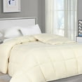 thumbnail image 1 of Superior Solid Comforter Down Alternative Bedding, Full, Ivory, 1 of 13