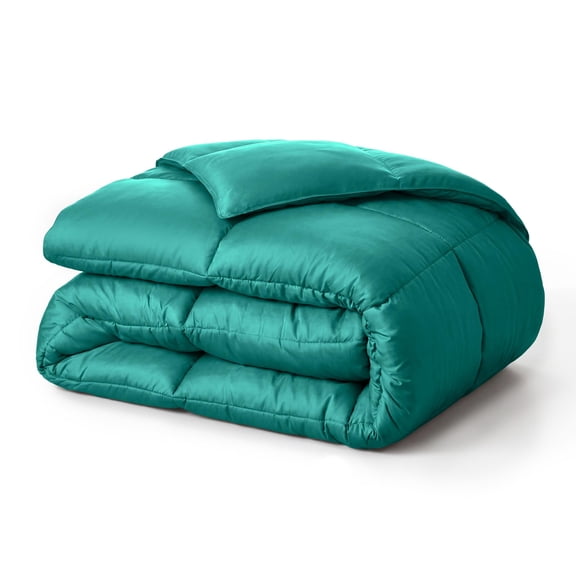 Superior Solid Comforter Down Alternative Bedding, Full, Turquoise