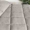 thumbnail image 1 of Superior Solid Comforter Down Alternative Bedding, Twin/Twin XL, Silver, 1 of 13