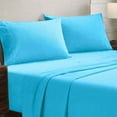 thumbnail image 1 of Superior Solid Flannel Cotton Pillowcases, Set of 2, Standard, Blue, 1 of 6