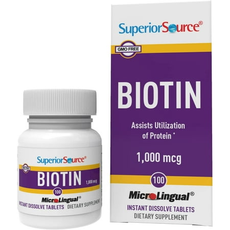 Superior Source Biotin 1,000 mcg 100 Tabs