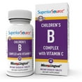 thumbnail image 1 of Superior Source Children's B Complex with Vitamin C - Multivitamin for Heart Health Support - Folic Acid Supplement for Kids - Immune Support Formula with Vitamin C - 60 Instant Dissolve Tablets, 1 of 7