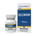 thumbnail image 1 of Superior Source Selenium 200 mcg - Immune Health Support Supplement - Selenomethionine Tablets Aid Thyroid Gland Function - Supplement Supports Recycling of Vitamin E - 60 Instant Dissolve Tablets, 1 of 8