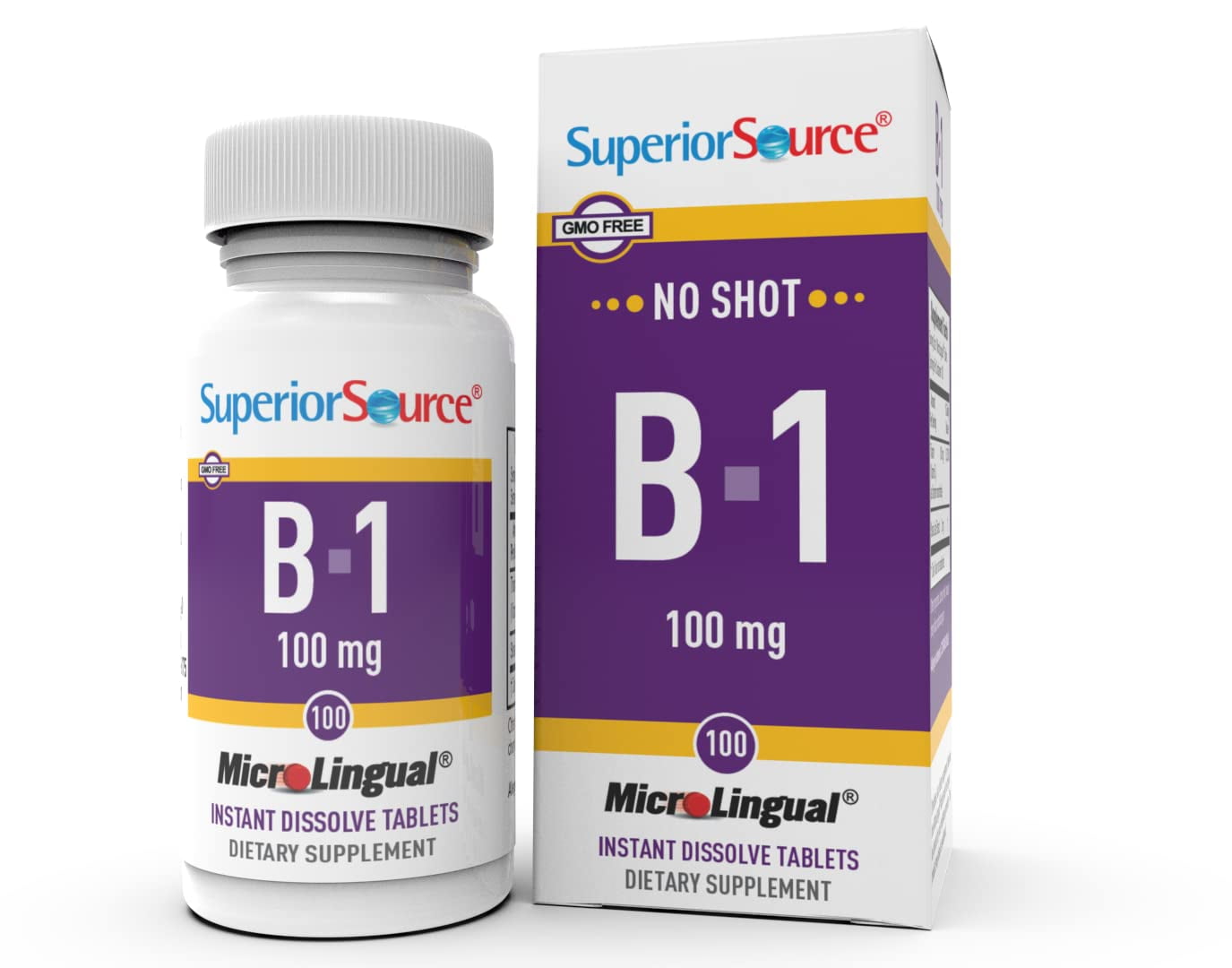 Superior Source Vitamin B1 (Thiamin), 100 mg, Quick Dissolve Tablets