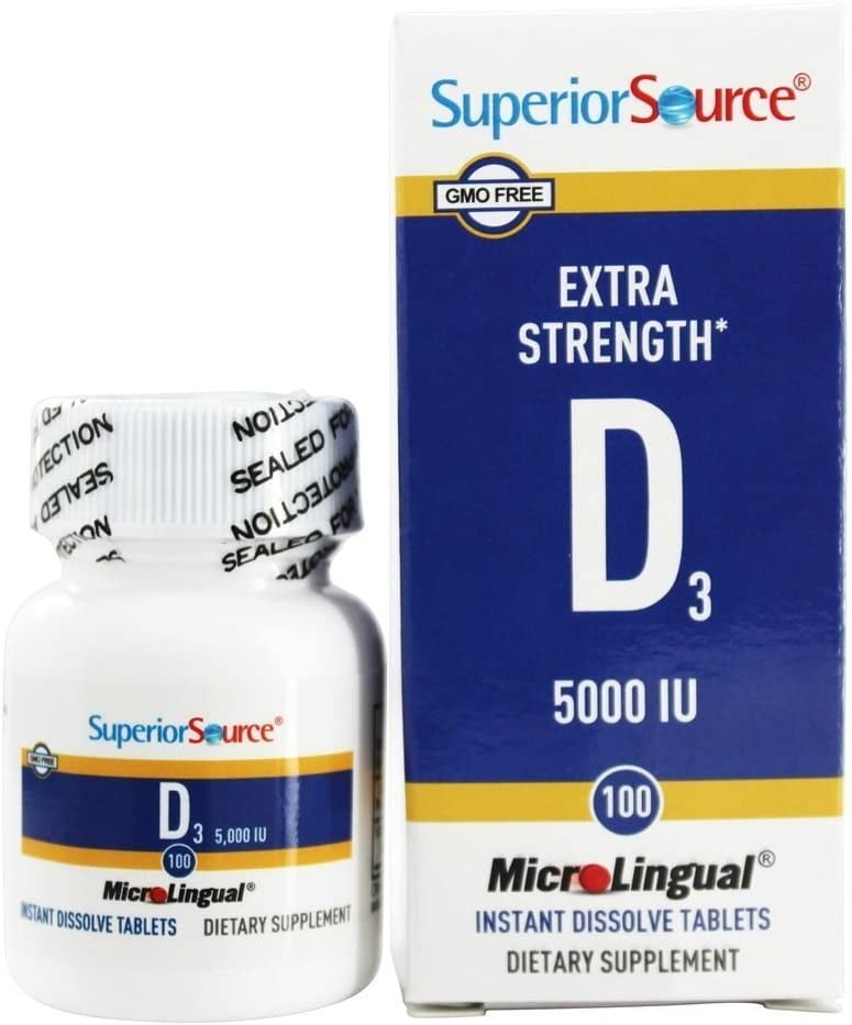 Is Superior Source A Good Brand Superior Source Vitamin D3 Extra Strength 5,000 IU 100 - Walmart.com