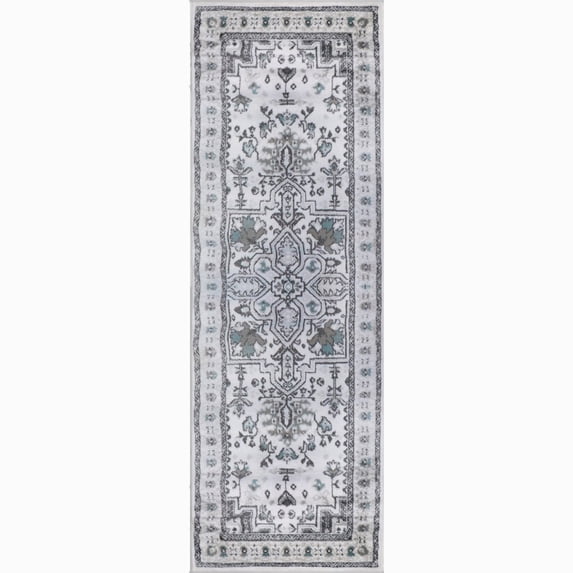 Superior Southwestern Tribal Medallion Indoor Runner Rug, Rivulet, 2' 7" x 8'
