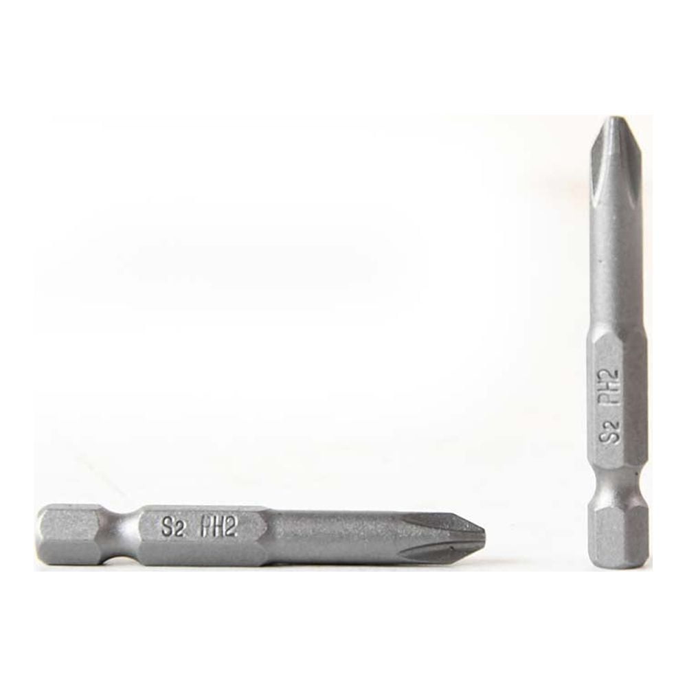 Superior Steel BP202D25PK 2 Phillips Head Power Screwdriver Bits 2 Inch Long 6mm Dia 25