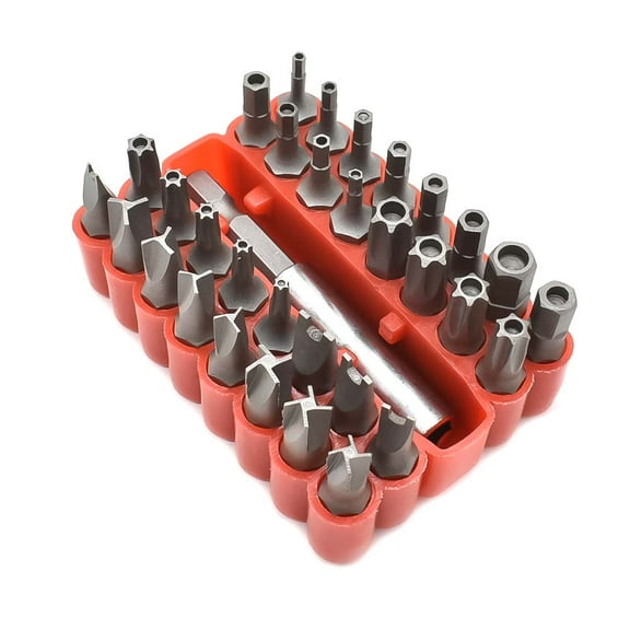 Superior Steel BS33S 33-Piece Security Bit Set - S2 Material