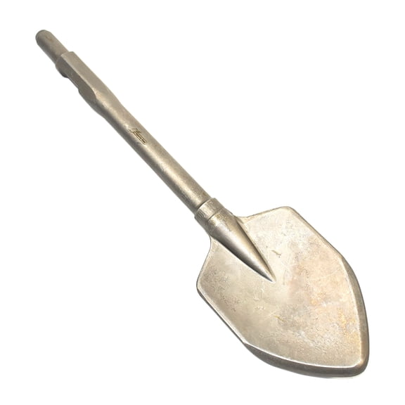 Superior Steel SC92170M Pointed Clay Spade 8 Inch x 5 Inch 1-1/8 Inch Reduced Hex Shank 23 Inch Long