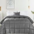 thumbnail image 1 of Superior Striped Down Alternative Comforter, Full/Queen, Silver, 1 of 12