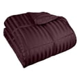 thumbnail image 1 of Superior Striped Reversible Down Alternative Comforter, Plum, Twin/Twin XL, 1 of 13