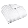 thumbnail image 1 of Superior Basketweave Plush Down Alternative Comforter, Full/ Queen, White, 1 of 2