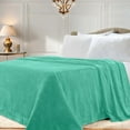 thumbnail image 1 of Superior Super Soft Plush Fleece Blanket 90" x 90", Bed & Couch Blankets, Full/Queen, Turquoise, 1 of 10