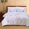thumbnail image 1 of Superior Swallow 3 Piece Duvet Cover Set, King/ Cal King, Red, 1 of 6