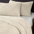 thumbnail image 1 of Superior Tanta Cotton Woven Coverlet, Queen, Ivory, 1 of 11
