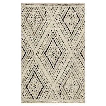 Superior Tate Geometric Diamonds Modern Slate Indoor Area Rug, 8' x 10'