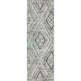 thumbnail image 1 of Superior Tate Geometric Diamonds Modern Slate Indoor Runner Rug, 2' 7" x 8', 1 of 5